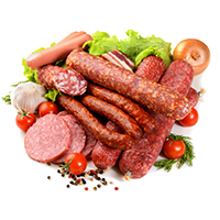 Колбасные изделия и деликатесы